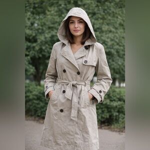 Women's Tan Trench Coat